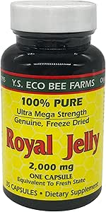 YS BEE Farms Pure Royal Jelly Kapsler, 35 CT