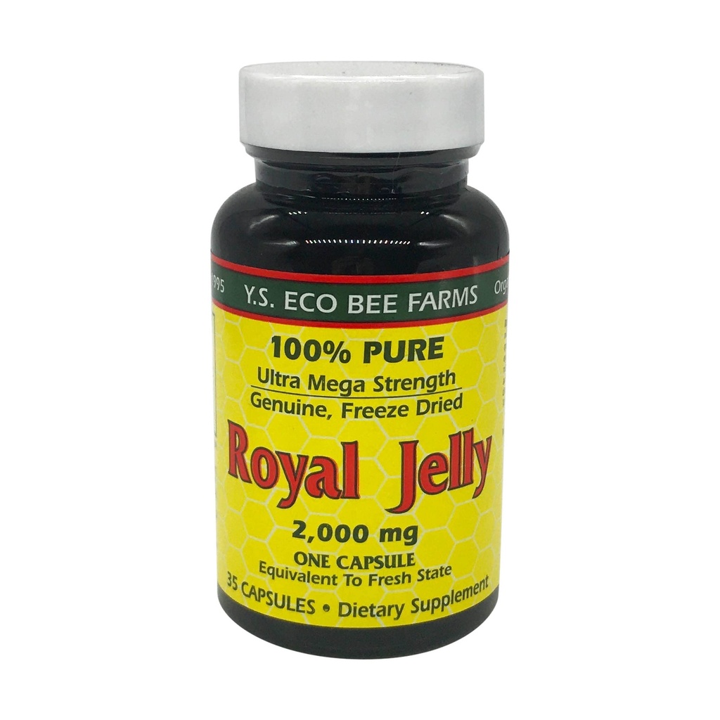 YS BEE Farms Pure Royal Jelly Kapsler, 35 CT