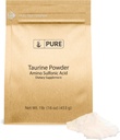 PURE ORIGINAL INGREDIENSER Taurin pulver (1 LB) Kosttilskud, altid Pure, Ingen tilsætningsstoffer