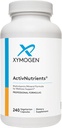 XYMOGEN ActivNutrients with Iron and Copper - Multivitamin Multimineral for Wellness, Immunation, Energy and Mood Support - Chelated Minerals + Active B Vitamin with Folate (240 kapsler)