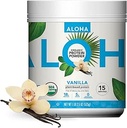 ALOHA Organic Plant Based Protein Powder, Stevia Free, Vanilla, 19.6 oz, 15 Servering EMBALLAGE MAJ VARY