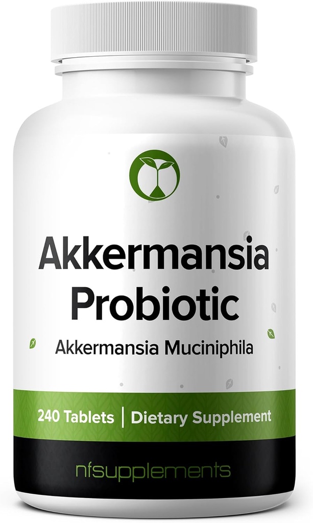 Akkermansia Muciniphila Probiotic Supplement 240 Tablets 100 Million AFU Probiotika til mænd og kvinder Understøtter Intestinal fordøjelse & Gut Sundhed (240, Akkermansia Muciniphila)