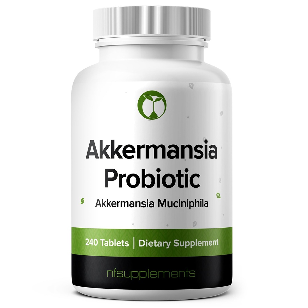 Akkermansia Muciniphila Probiotic Supplement 240 Tablets 100 Million AFU Probiotika til mænd og kvinder Understøtter Intestinal fordøjelse & Gut Sundhed (240, Akkermansia Muciniphila)