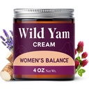 Wild Yam Cream for Hormon Balance; 3450mg Wild Yam for Herbal Menopause & PMS Support; 124; Beriget med Vitex, Black Cohosh, Lavender & Mere; Estrogen & Progesteron Free Balancing Cream