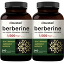 Berberine Supplement 1.500mg med Ceylon Cinnamon & Gurkemeje Root, 480 Veggie Kapsler (2 Pack)