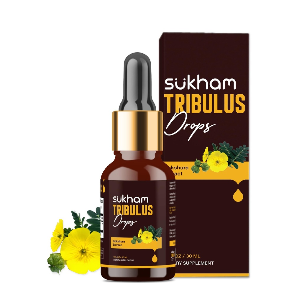 Tribulus Terrestris Flydende Drops TT- 120 Tribulus Extract 124; 3. part Lab Testede 124; til inddrivelse & Performance - 1 FLOZ (40 Servere) med Saponiner & Flavonoider, Alkohol- Free Liquid Koncentrat