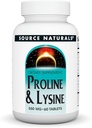 Source Naturals L- Proline & L- Lysin, 550mg - 60 tabletter