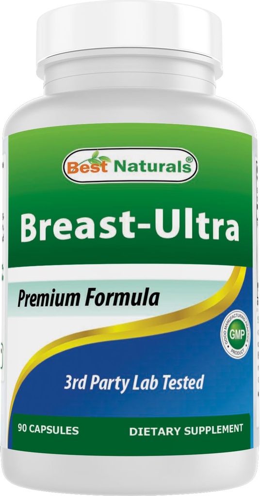 Bedste Naturals Breast- Ultra Breast udvidelsen piller 90 Kapsler (90 Greve (pakke med 1))