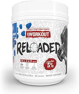 5% Nutrition Rich Piana reloaded High Stim Pre- Workout Budd124; Ultra Energy, Focus, Pumper, Power & Endurance Budd124; Citrullin, GlycerSize, Nitrosigine, Creatin, Cholin, Huperzine A (Blå Hindbær)