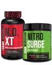 Jacked Factory Pre Workout Stack - N.O XT nitrogenoxid Booster & NITROSURGE High Energy Pre Workout Brændstof