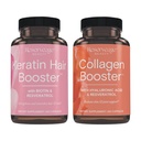 Reserveage Ultra Collagen Booster & Keratin Hair Booster - Features Dermaval, Biotin & Resveratrol - Support Hair & Skin - 60 Ultra Collagen Capsules, 60 Keratin Capsules