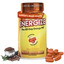 iSatori Energize Brain & Focus Coffein Pills - Hurtig fungerende hele dagen Energipiller, Brain Booster, Energi og Focus supplement, Tidsfrigørelse Koffein betyder ingen Jitters, Ingen Crash (60 tabletter)