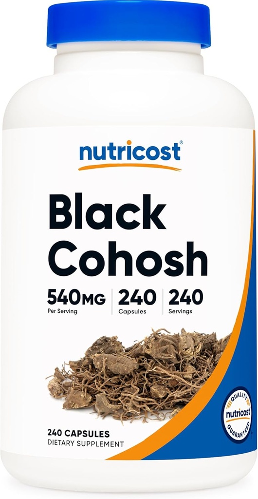 Nutricost Black Cohosh 540mg, 240 kapsler - Non- GMO, Gluten Free