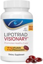 Lipotriad Visionary Eye Vitamin - 90 kapsler - Lutein og Zeaxanthin Kosttilskud med andre AREDS2 Ingredienser til aldersrelateret Vision Support