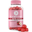 Flad Tummy Keto ACV Gummies, 60 Greve - Specialiseret Formel, Post GLP-1 Keto Supplement, Vegan- Friendly, Non- GMO - Apple Cider Vinegar Gummies, BSB Salte, Beet og Pomegranate Superfood Powders