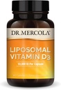 Dr. Mercola Liposomal Vitamin D3 - understøtter hjerte, ben og immunforsvar - 10.000 IE per servering - non-GMO, soja fri & gluten fri - 90 kapsler (90 Servere)