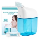 Nasal kunstvanding System med 30 Saline Pakker, Sinus Rinse Machine, Næse Sinus Cleaner Machine med vand tank & affald Collection Tank - Blå