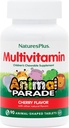 Natures Plus Animal Parade Multivitamin Children 's Chewables - Cherry Flavor - 90 Animal- Shaped Tablets - Promodes Health & Well- Being - Vegetar, Gluten Free - 45 Serveringer