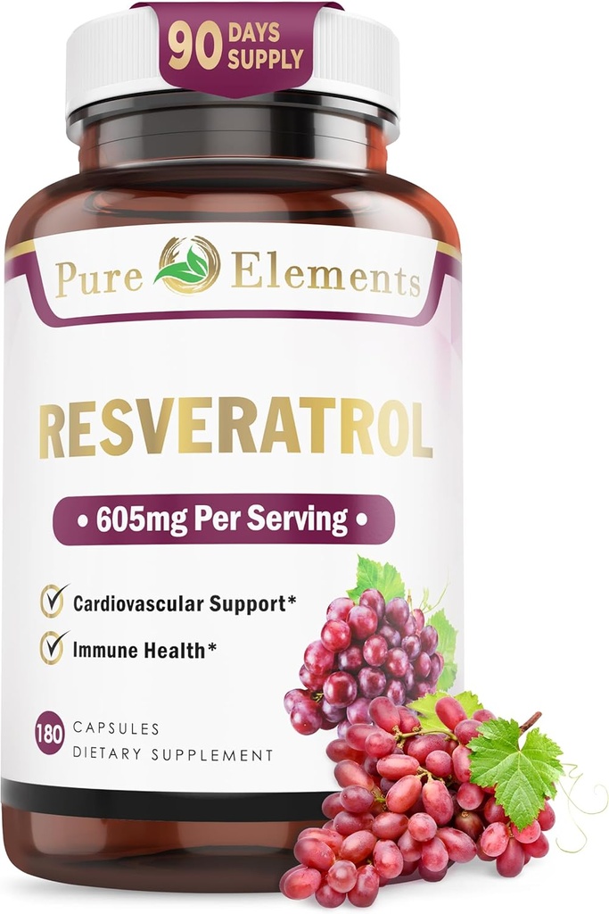 Resveratrol 1450mg ekstra styrke Formel til at fremme bedre hud og immunitet med Green Tea Extract, Grape Seed Extract, Red Wine Extract og andre 90 dages levering