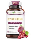 Resveratrol 1450mg ekstra styrke Formel til at fremme bedre hud og immunitet med Green Tea Extract, Grape Seed Extract, Red Wine Extract og andre 90 dages levering