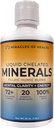 Flydende chelatholdige mineraler - Organic Humic Fulvic Mineral Blend - 72 + Plantbaserede mineraler, 20 essentielle aminosyrer - 100% Natural - 1 Måned Supply, 32 fl. oz
