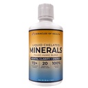 Flydende chelatholdige mineraler - Organic Humic Fulvic Mineral Blend - 72 + Plantbaserede mineraler, 20 essentielle aminosyrer - 100% Natural - 1 Måned Supply, 32 fl. oz