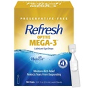 Genopfrisk Optive MEGA-3 Smøremiddel øjendråber Preservative- Gratis Kunstige Tårer, 0,01 fl oz (0,4 ml), 30 Single-Use Containers