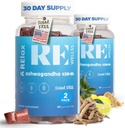 Ashwagandha & D-vitamin Gummies against 125; Kosttilskud 124; KSM 66 Ashwagandha til stress support 300mg 124; L- Theanine Lemon Balm 124; Natural Herbal Non- GMO Sugar Free Gluten & Gelatine Free Glutine 124; 2 Pack