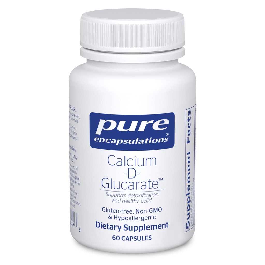 Ren indkapsling Calcium- D- Glucarate Note 124; supplement til støtte Cellular Health i leveren, lunger, bryst, og kolon *
