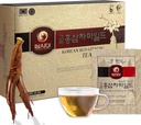 SAMSIDAE Koreansk Panax Red Ginseng Instant Tea, Box med 50 Sachels, Forbedrer blodcirkulation, intellektuelle performancer og hukommelse, stimulerer energi