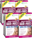 Anvendt Nutrition Længere Strong Hår & Nails - 60 flydende blød- Gels, pakke med 4 - Biotin, Silica & Collagen - 120 Servering