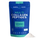 Earth Echo Multi Collagen Peptider, Hydrolyzed Collagen med C-vitamin og hyaluronsyre, understøtter strålende hud, sunde joints, Gut sundhed og immunfunktion, Dairy- Free, 26 Servere
