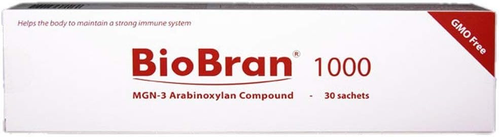 BioBran MGN-3 - Ekstremt effektiv immunsystem Booster, fra Breaking Down Rice Bran med enzymer fra Shitake Mushroom (1000 mg, 30 Sachets) Made in Japan, Free DHL Express Shipping Worldwide
