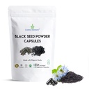 Kosmisk Element 100% Pure Black Seed Powder Kapsler Organic - Vegan Nigella Sativa 450mg Black Cumin Frø per Servering - for sundhed - 60 Kapsler