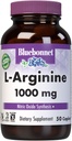 Bluebonnet Nutrition L- Arginin 1000mg, Free- Form Aminosyre, Nitrooxid Precursor, Gluten- Free, Non- GMO, Kosher Certified, Vegan, 50 Caplets, 50 Servere