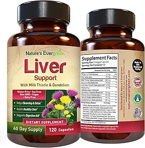 Lever Cleanse Detox & Reparation af 124; Herbal Lever Support w / 20 + Lever sundhed næringsstoffer, Mælk tidsel, gurkemeje, Ingefær, Mælkebøtte, Zink, Artiskok & mere for Optimal Lever Support