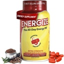 Energize Extra Strength Koffein Pills, Fast fungerende Longt- Language Energy Pill med udvidet tidsfrigørelse Koffein, Forbedret Klarhed & Energistøtte til mænd og kvinder, Ingen Jitters, Ingen Crash (60 tabletter)