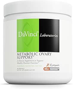 DAVINCI Laboratories - Metabolic ovaries Support - Et kosttilskud til støtte sund ovariefunktion og Metabolisme Vegetar, Gluten- Free, Soy- Free - 30 Servere - 6.67 Oz
