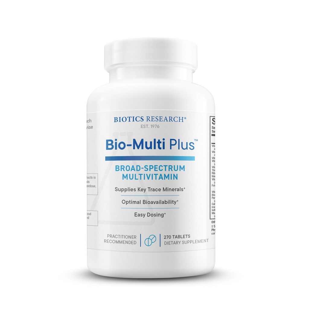 Biotics Research Bio- Multi Plus - Robust Foundational Multivitamin / Mineral Formel, Indeholder Plant- baserede Trace Minerals 90 tabletter