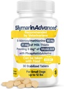 Levertilskud til små hunde - Mælketidsel til hunde Leverstøtte med S- Adenosylmethionin (samme) & Silybin - 30 tabletter