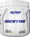 Alpha supps - Alpha Creatinine Monohydrat Powder understøtter Muscle Growth against 124; Mikronized Measups 124; Unflavored Measures 124; 300 Bedste - 60 Servere