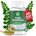 Moringa kapsler, 800mg Organic Moringa Oleifera blade Powder Superfood Green Pure Moringa piller er A Vegan, Non- GMO energi stigning og holde sundt supplement