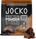 Jocko Fuel Mölk Whey Protein Powder 22g Protein - Low Sugar Monk Fruit Blend - Muscle Recovery & Growth, Packaging May Vary (26 Servere, Chokolade Milkshake)