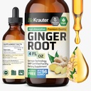 BIO KRAUTER Ingefær Root Extract - Natural Ingefær Kosttilskud til Samlet Wellness - Alkohol og sukker fri - Vegansk Drops 4 Fl.Oz.