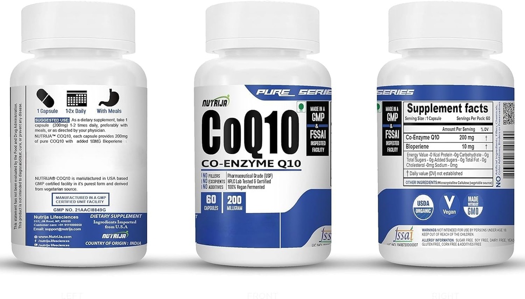 COENZYME Q10 (COQ10) 50MG - (120 kapsler)