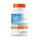 Læger Best Enhanced Wild Fanget Antarktiske Krill (Superba2) Plus Omega- 3s, Understøtter Heart & Brain Health, Non- GMO, Gluten Free 60 Softgels