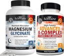 BioSchwartz High Absorption Magnesium Glycinate 500mg kapsler (2 måneders forsyning) Plus vitamin B kompleks med C-vitamin (2 måneders forsyning)