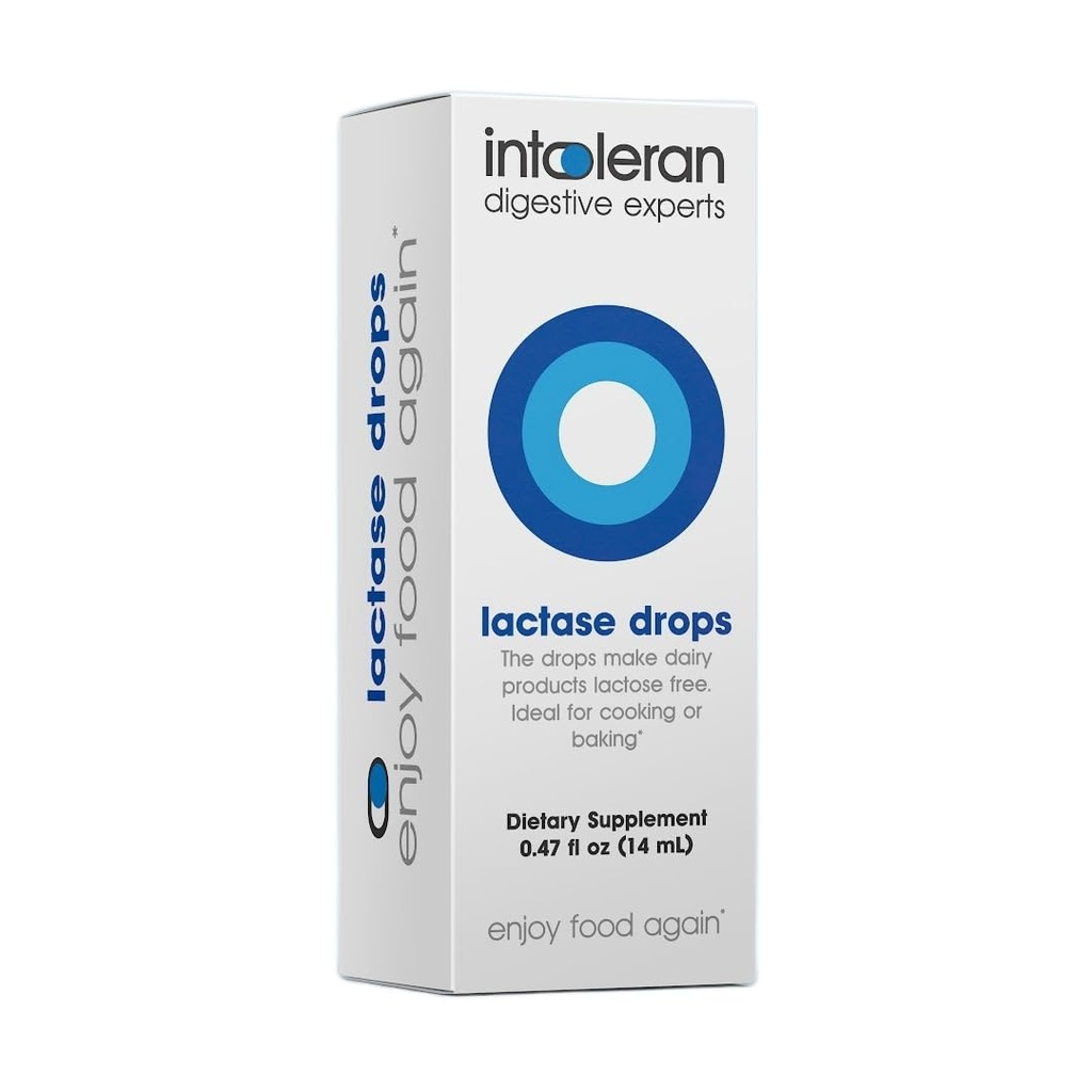 Intoleran lactase fordøjelsesbesvær Enzyme Drops - 0, 47 FL Oz (14ml)