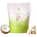 TRU Kosttilskud Plantebaseret Protein Powder, BCAA, EAA, 20g Vegan Brown Rice & Pea Protein, 100 kalorier, 27 Vitamin, Ingen Kunstige Artiskokker 25 Servere (kokos Macaron)