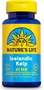 Naturens liv Islandsk Kelp 41 mg - Sea Kelp Jod supplement fra islandsk Seawater - Thyroid Support til kvinder og mænd med 225mcg Natural Jod - 60- Day Garanti, 250 Servering, 250 tabletter